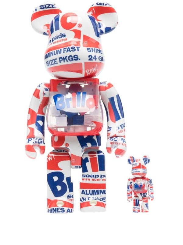 BE@RBRICK Andy Warhol's "Brillo" 400% + 100%