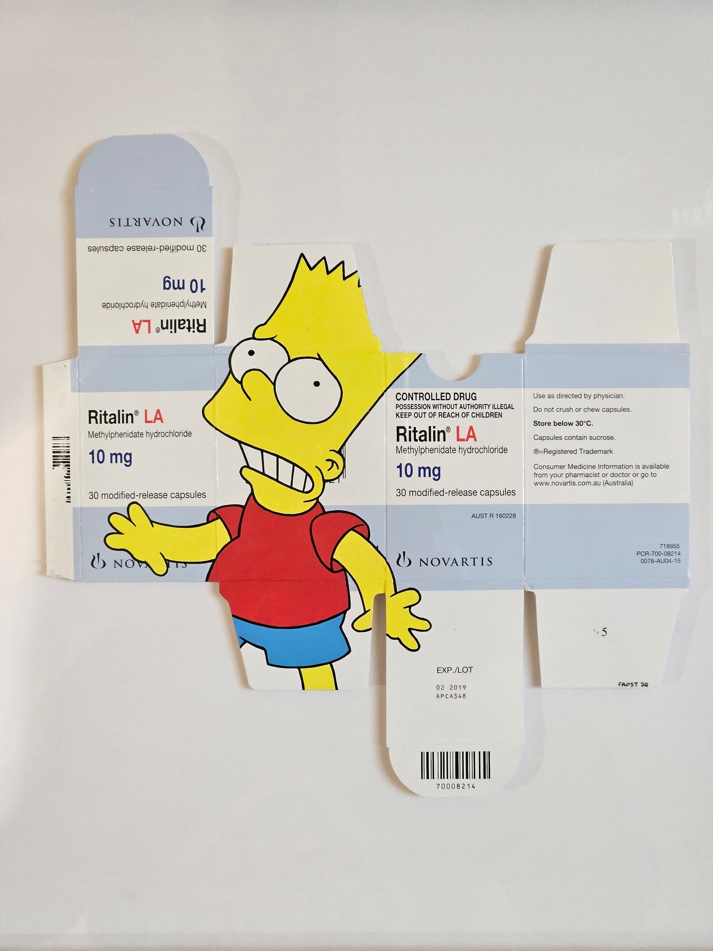 Bart on Ritalin (Framed)