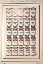 Load image into Gallery viewer, Soup Cans Poster with POW Tube (Framed)
