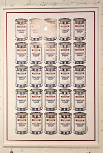 Soup Cans Poster with POW Tube (Framed)