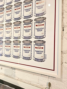 Soup Cans Poster with POW Tube (Framed)