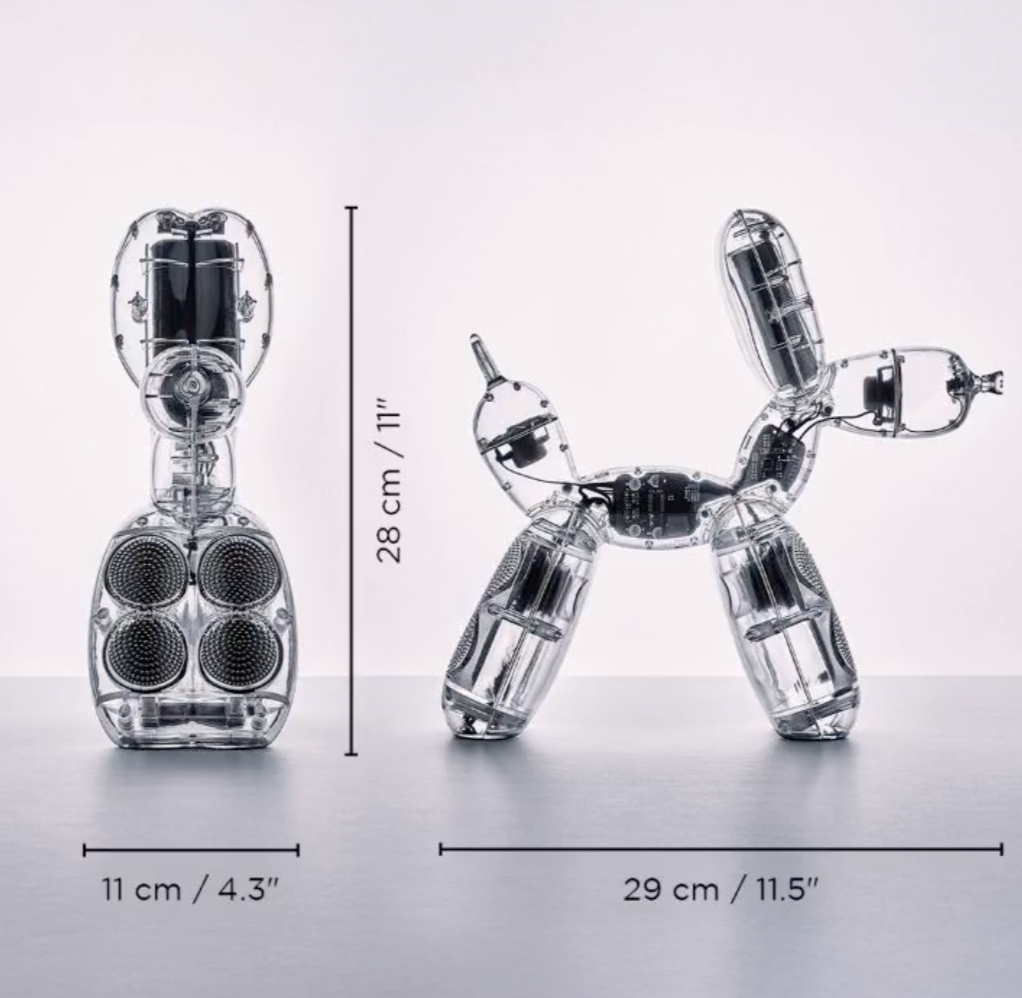 PRE-ORDER - WHITE Balloon Dog Speaker by Jeff Koons x Lexon (Chromatic Collection)