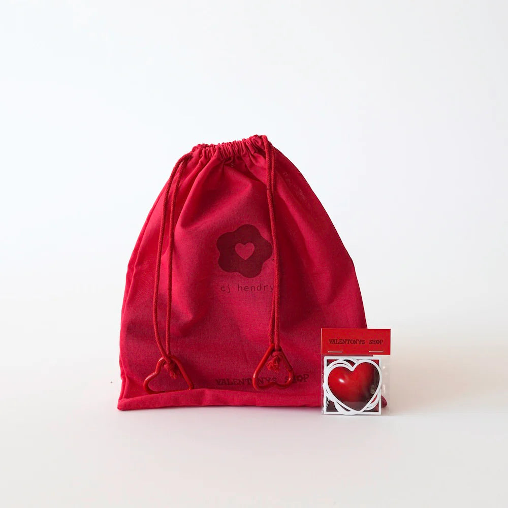 Deflated Heart Balloon Sculpture (Pink)