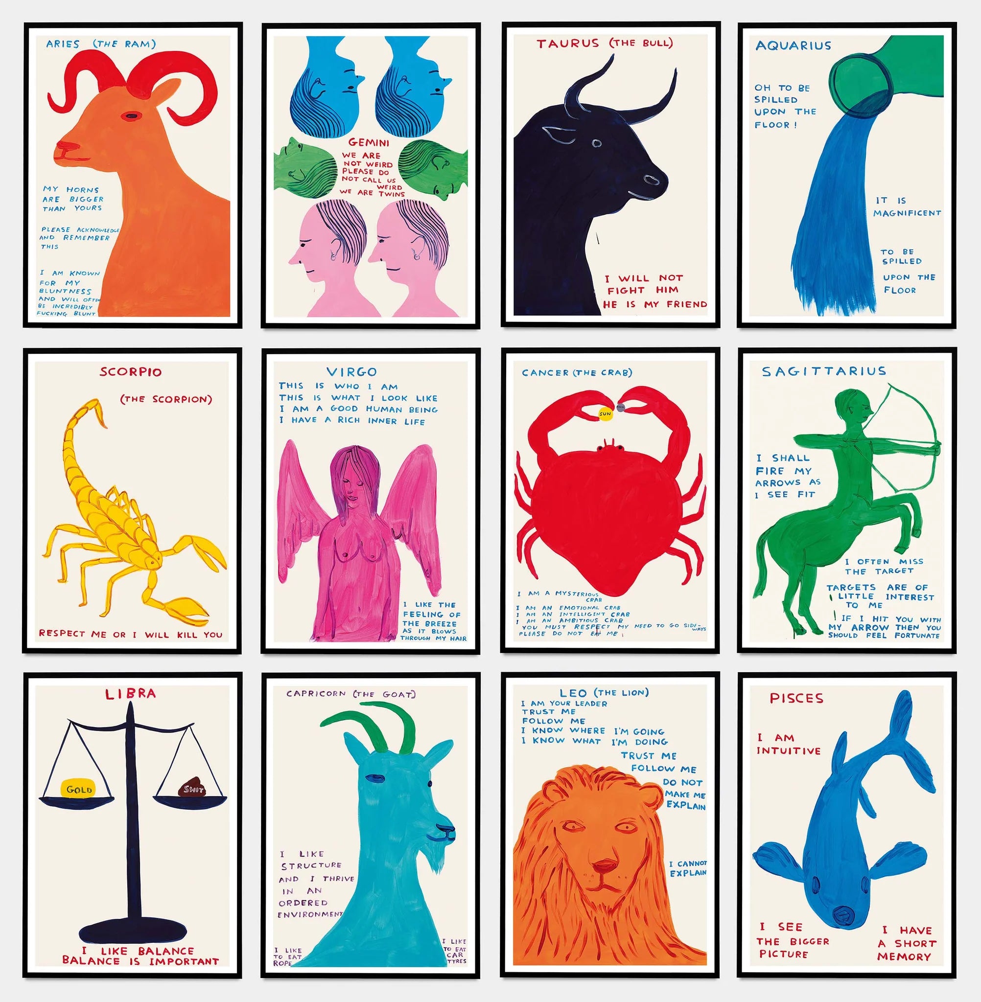 Full Set - Signs Of The Zodiac (x12) – Gallery OZ
