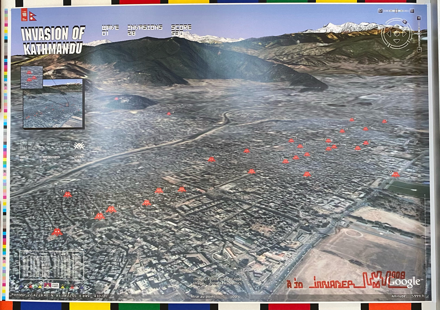 Map Invasion Kathmandu (Signed)