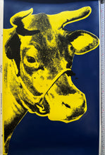 Load image into Gallery viewer, Manhattan Cow (Blue) - FRAMED