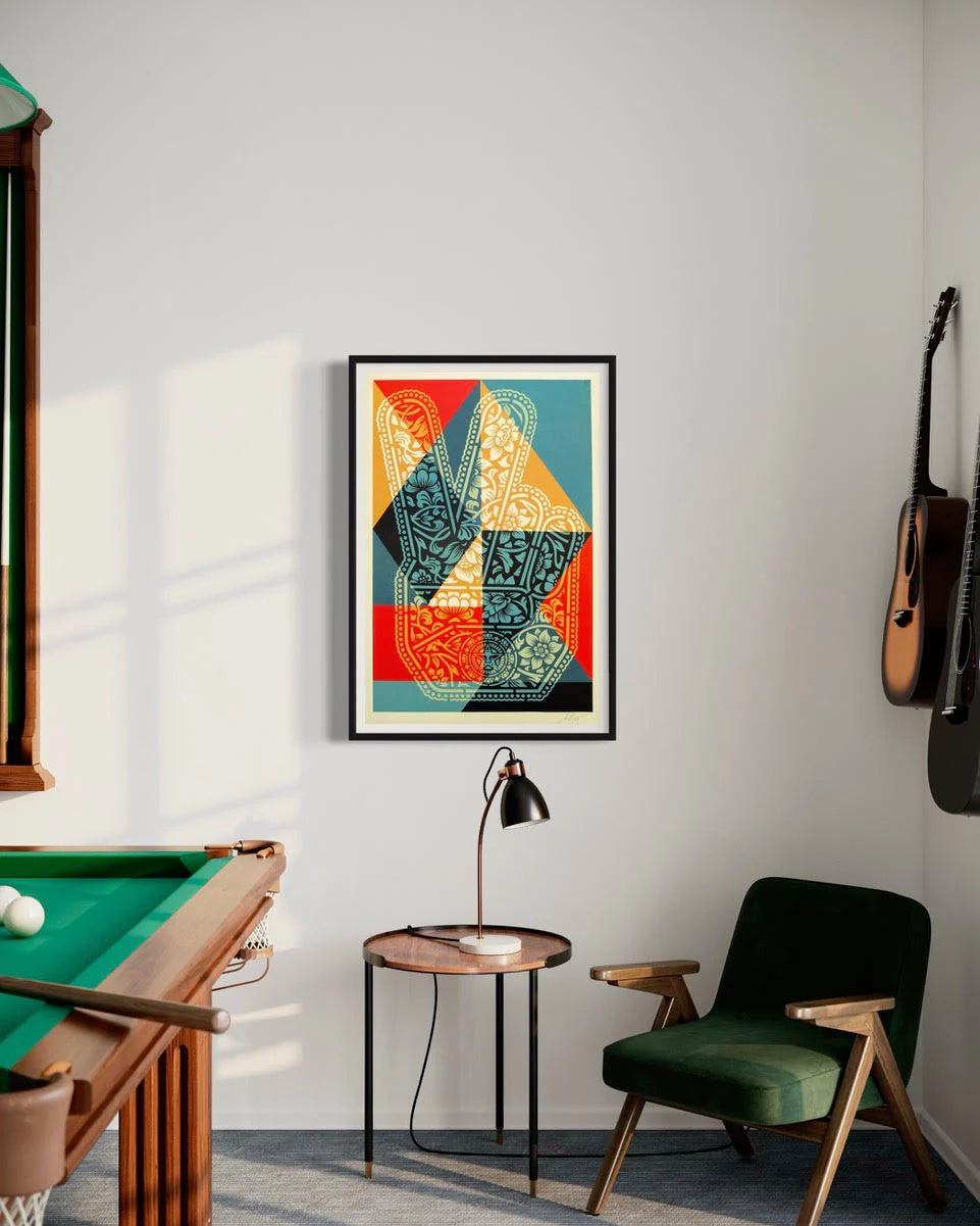 Peace Fingers Geometric