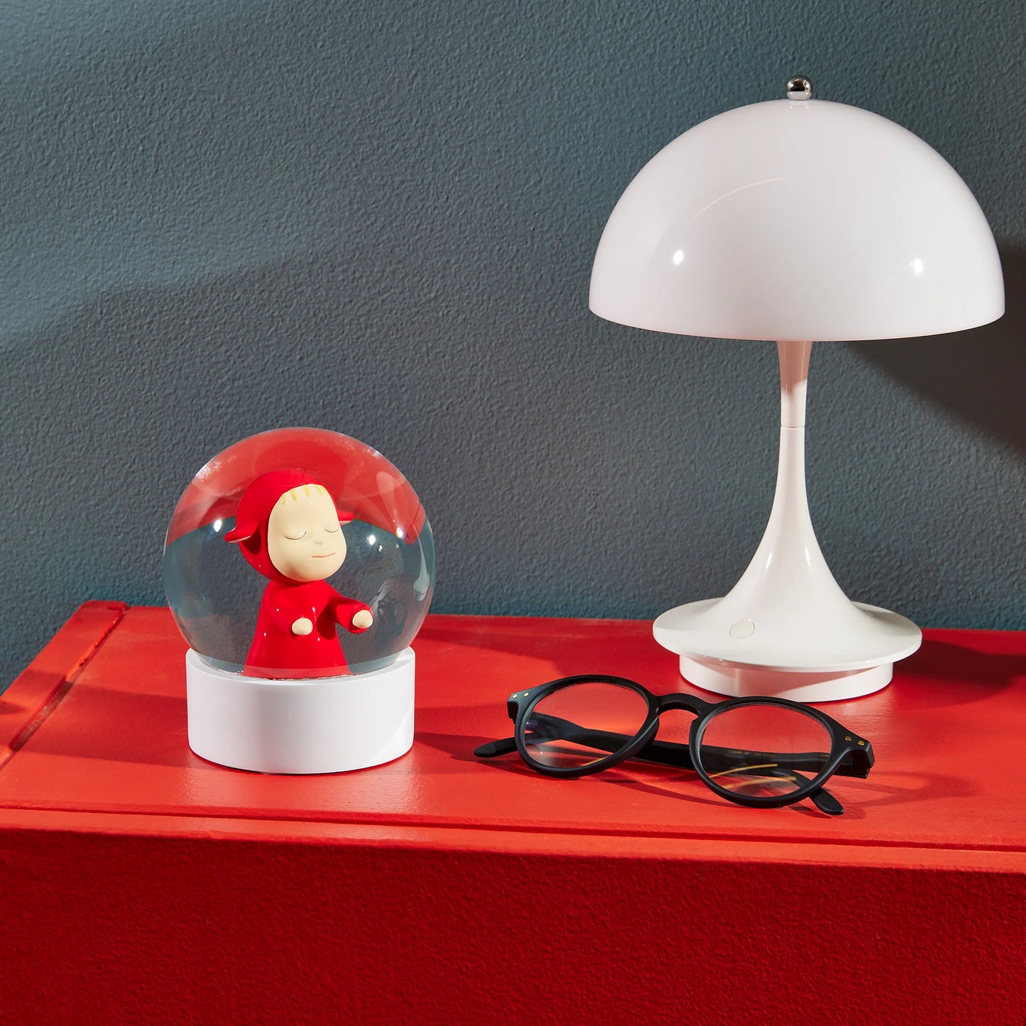 Yoshitomo Nara Little Wanderer Snow Globe (Red)