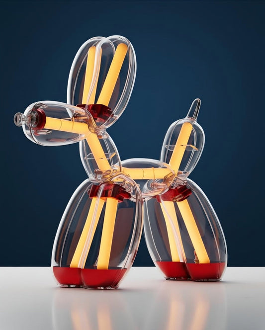 PRE-ORDER - RED Balloon Dog Lamp by Jeff Koons x Lexon (Chromatic Collection)