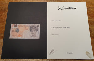 Di-faced Tenner with COA by Lazarides