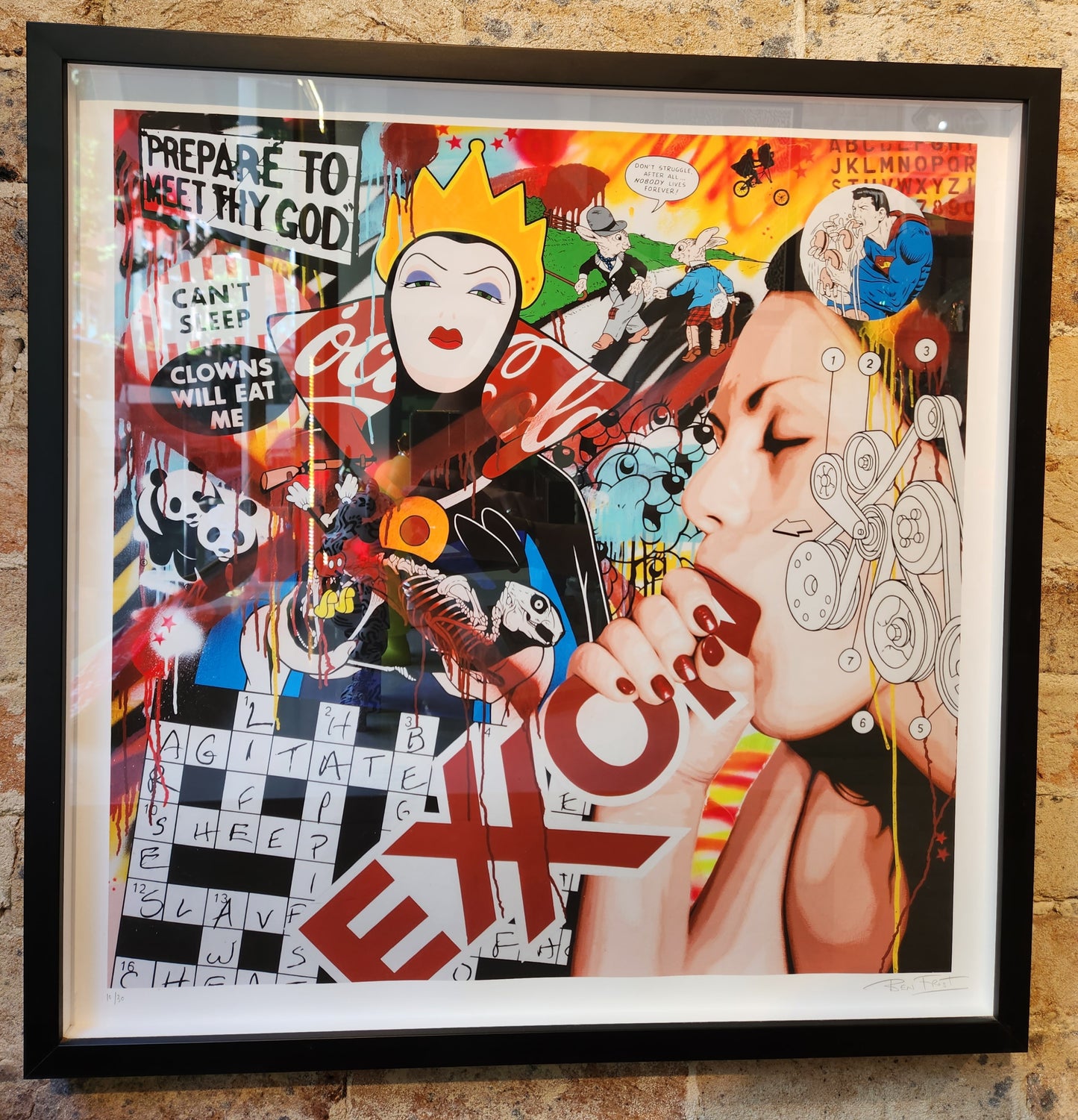 Can't Sleep Clowns Will Eat Me (Framed)