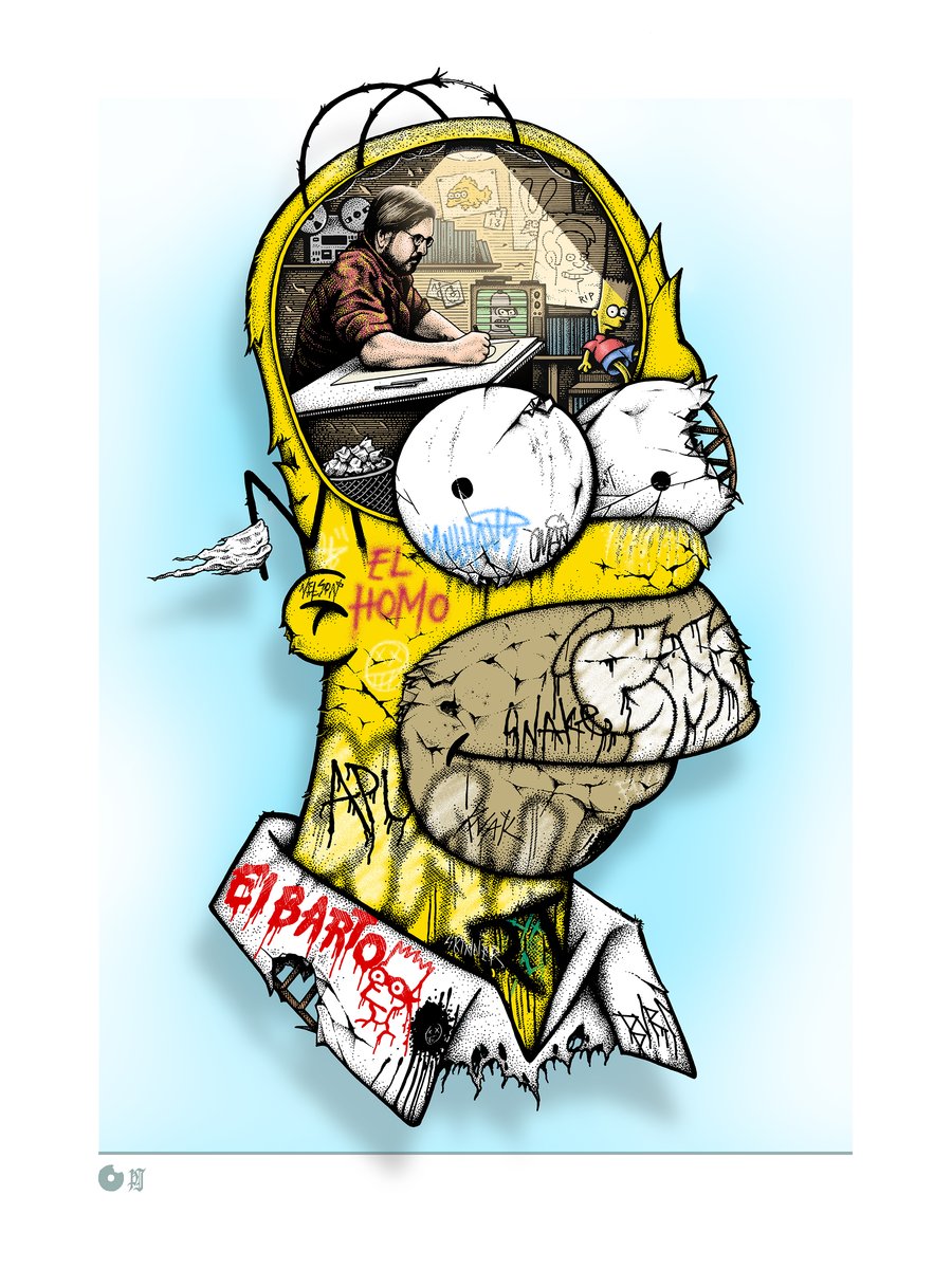 Homer Simpson - 3D (Lenticular)