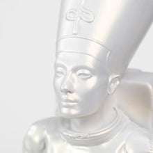 Load image into Gallery viewer, XL Ancient Astronaut Nefertiti (Pearl White)