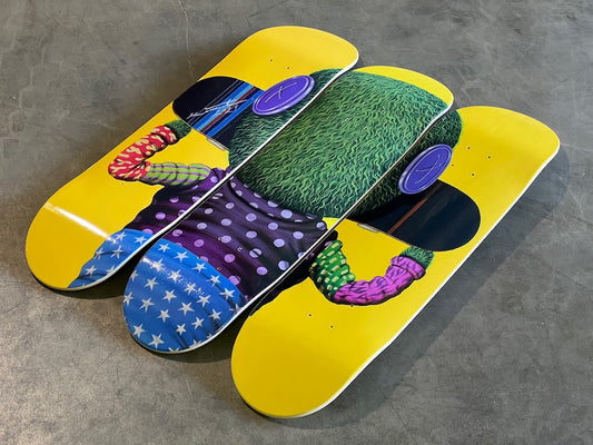 Yellow Skate Boy (Triptych)