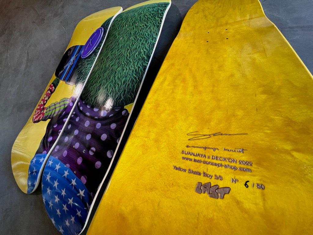 Yellow Skate Boy (Triptych)