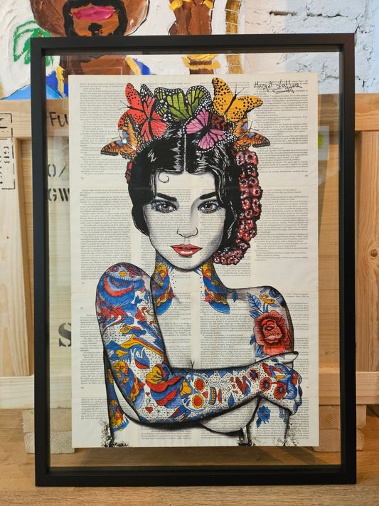 The Queen Butterfly (Framed)