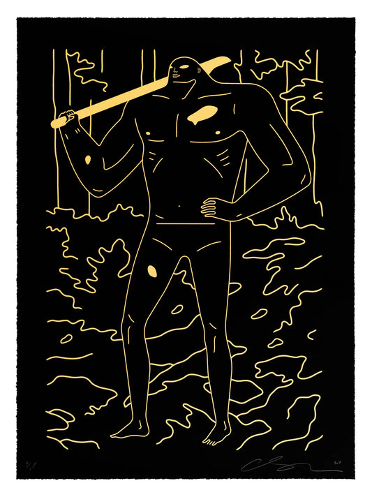 Man In The Forest (Black and Gold)
