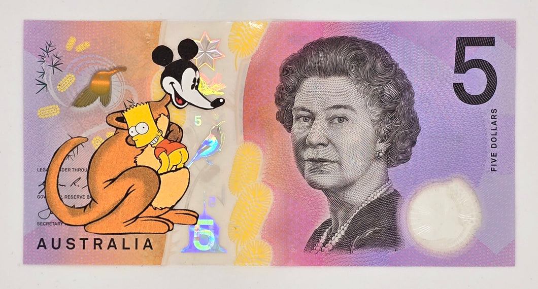 Disney Kangaroo with Bart Simpson in Pouch