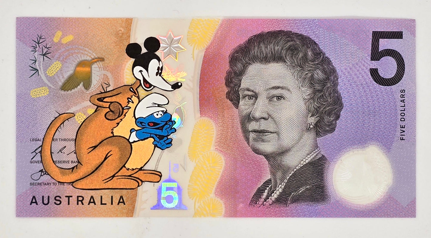 Disney Kangaroo with Smurf in Pouch