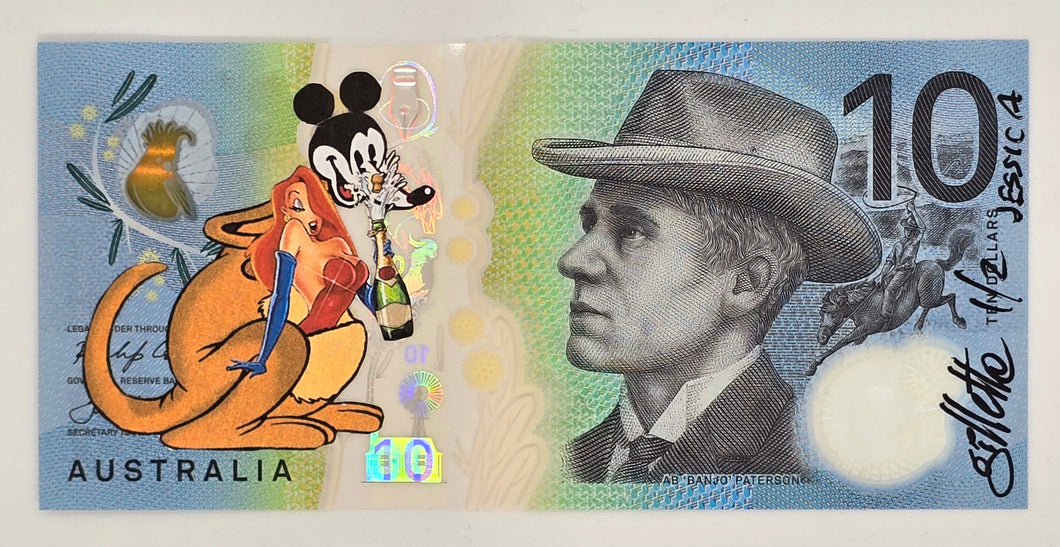 Disney Kangaroo with Jessica Rabbit in Pouch