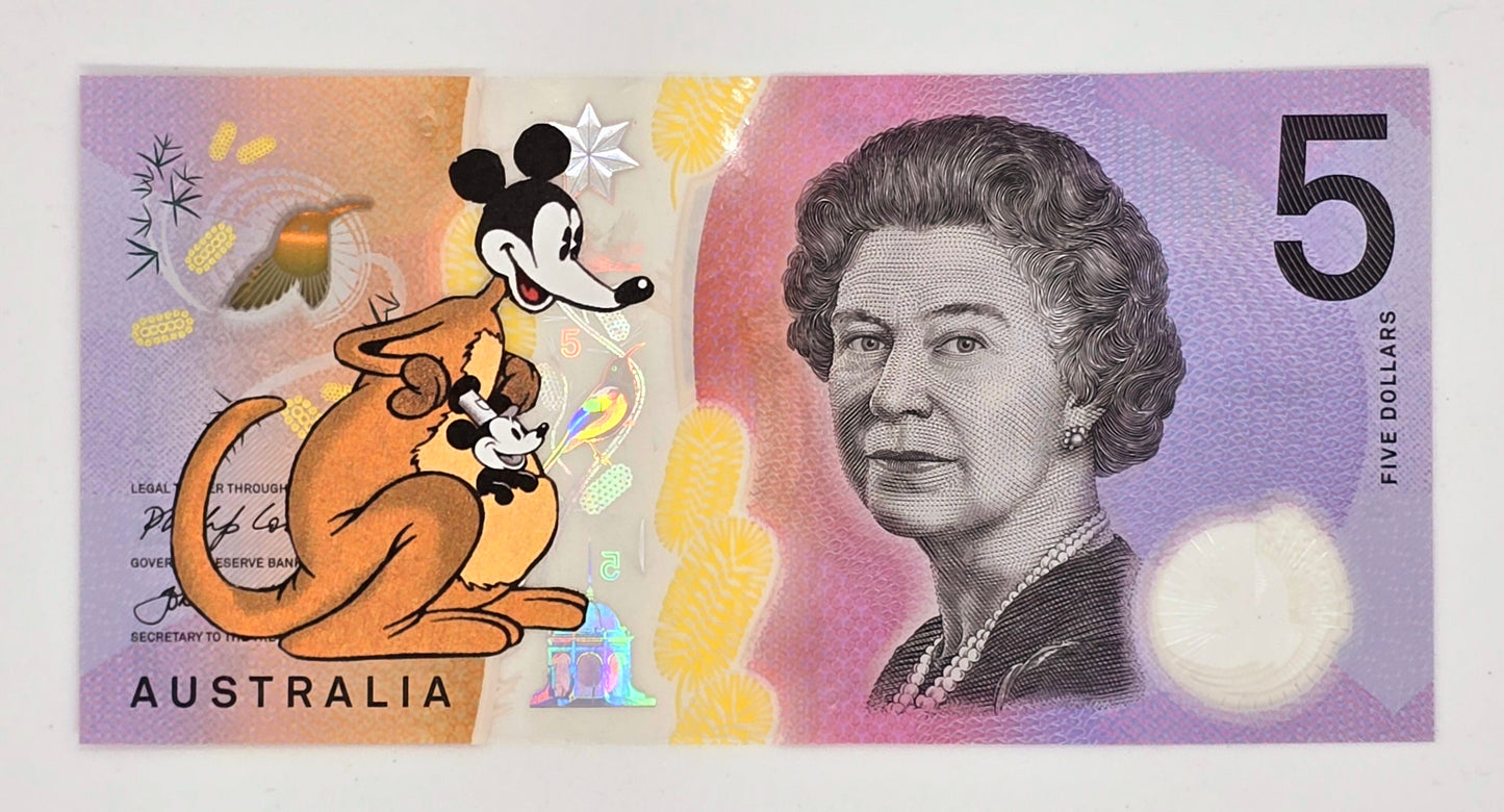 Disney Kangaroo with Steamboat Willie in Pouch