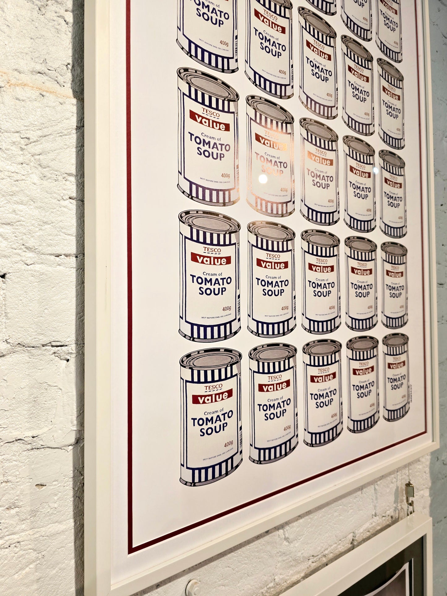 Soup Cans Poster with POW Tube (Framed)