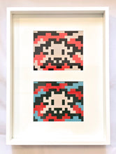 Load image into Gallery viewer, Invader Camo Postcards (framed)
