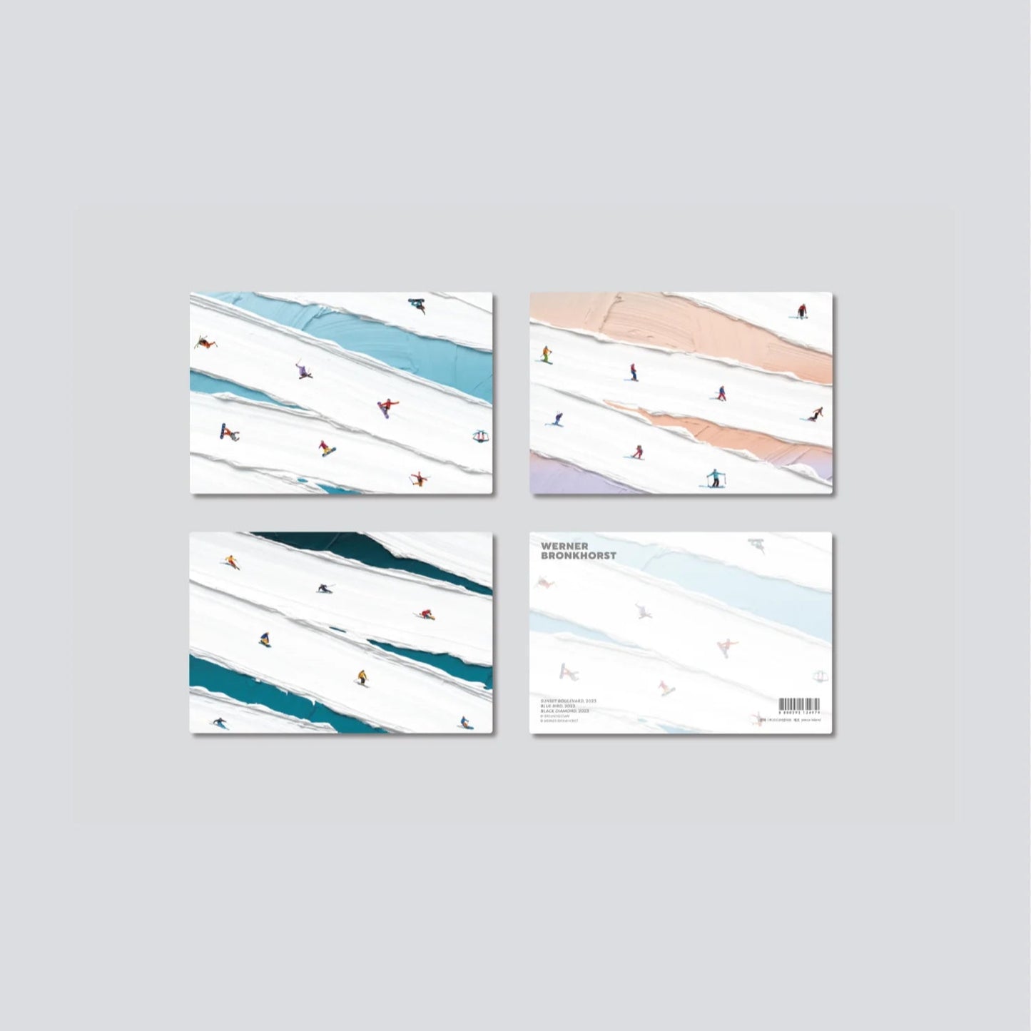 Set of 4 Lenticular Postcard (Official Exhibition Postcards)