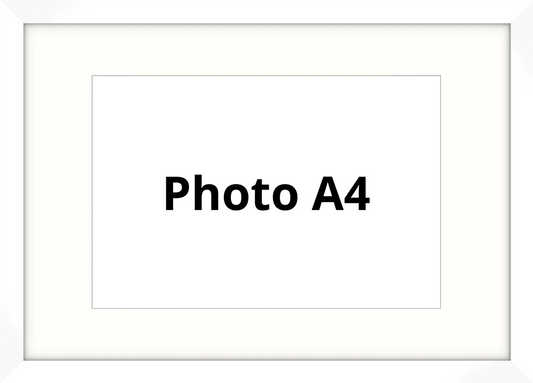 Add White Wooden Frame