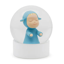 Load image into Gallery viewer, Yoshitomo Nara Little Wanderer Snow Globe (Blue)
