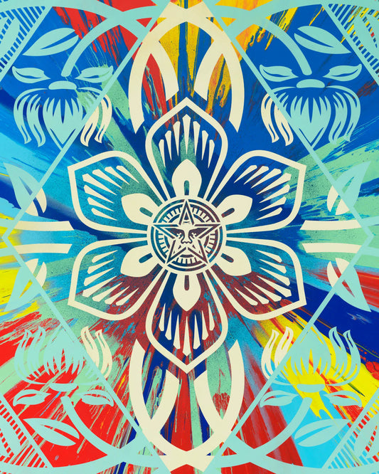 Beautiful Flower Diamond Spin Painting