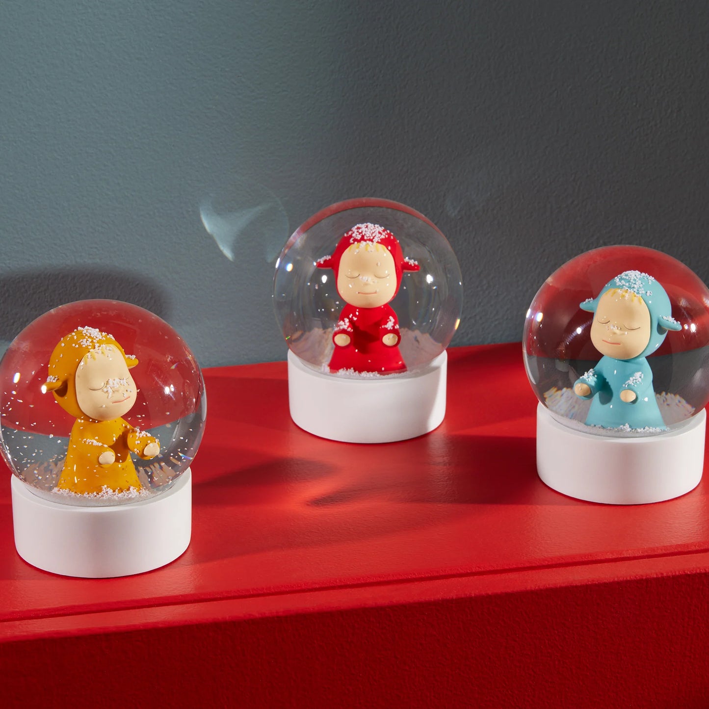 Yoshitomo Nara Little Wanderer Snow Globe (Red)