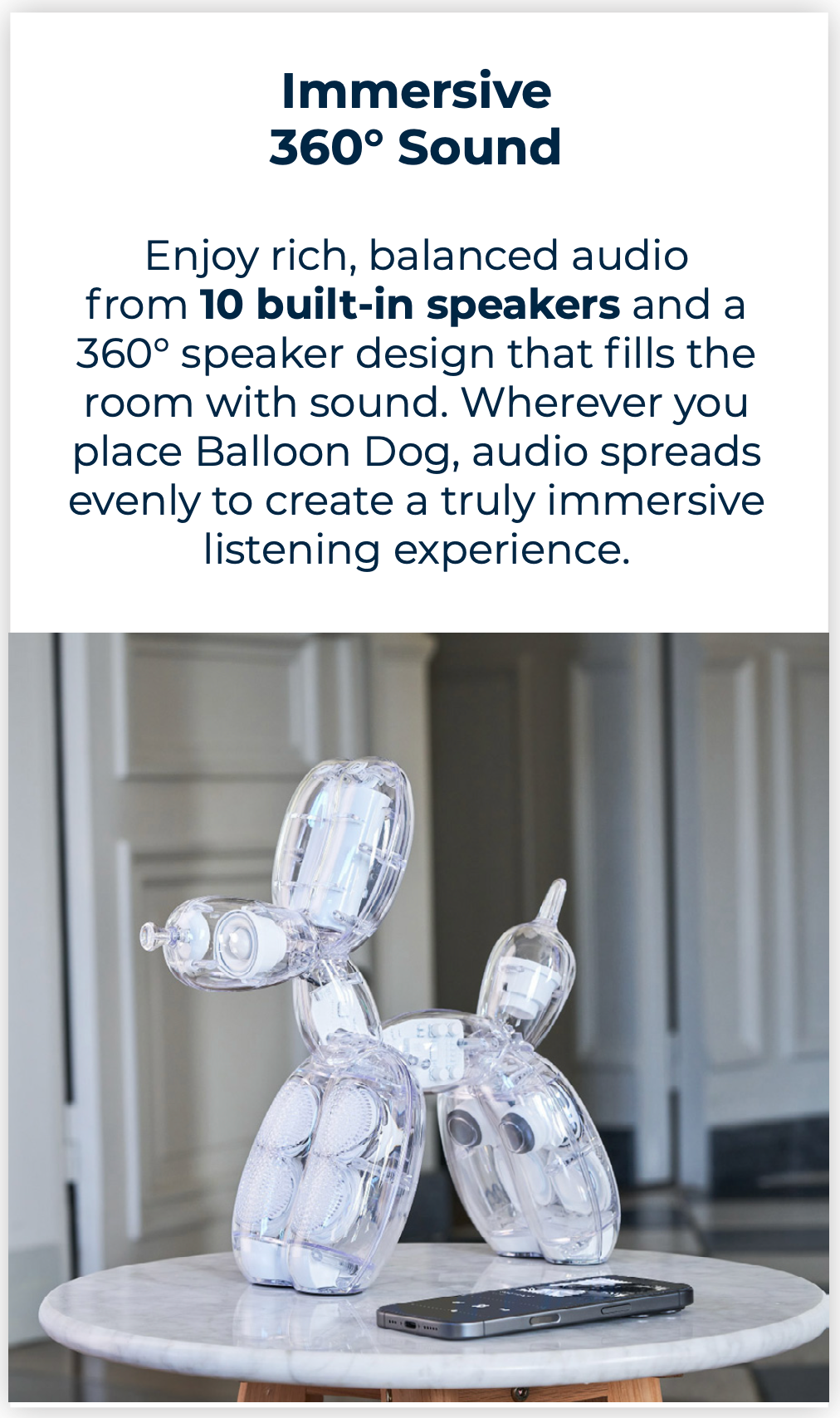 PRE-ORDER - RED Balloon Dog Speaker by Jeff Koons x Lexon (Chromatic Collection)