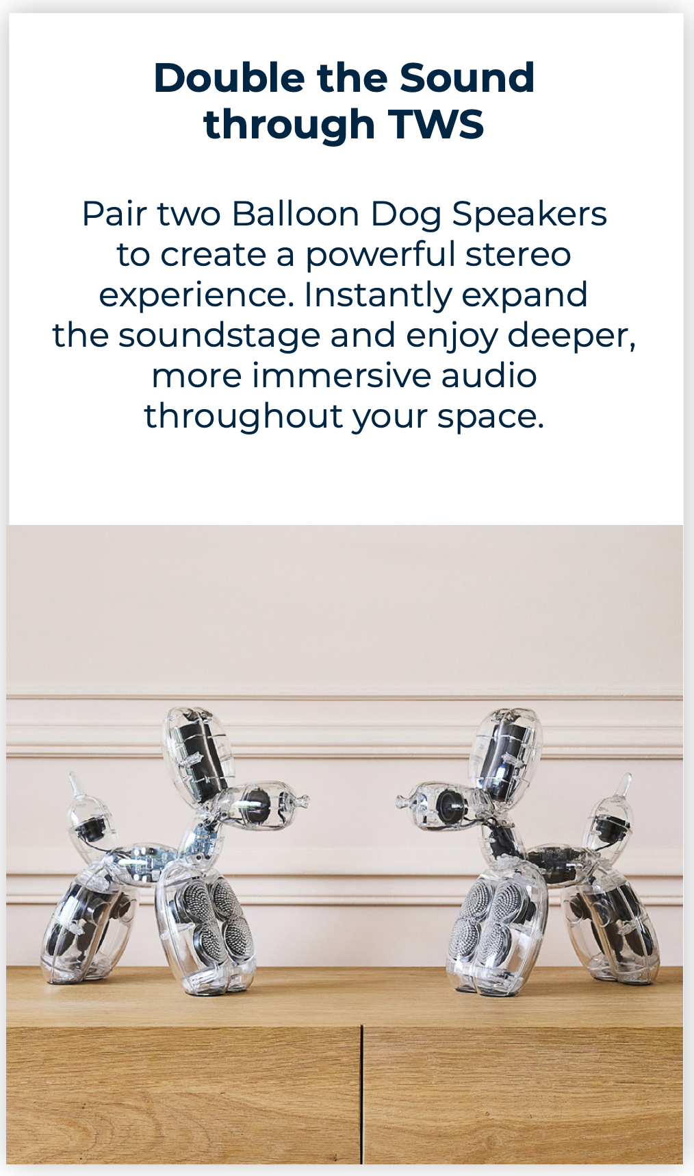 PRE-ORDER - RED Balloon Dog Speaker by Jeff Koons x Lexon (Chromatic Collection)