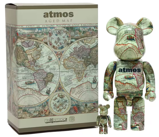 Be@rbrick 100% & 400% Set atmos AGED MAP