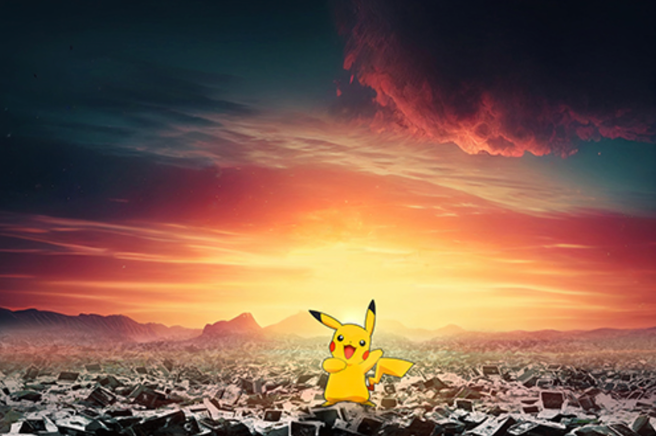 iLandfill Pikachu Sunset – Gallery OZ