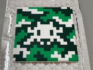 Camo Space Tile (Green and White)