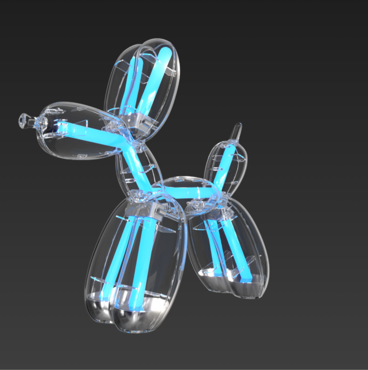 Balloon Dog Lamp by Jeff Koons x Lexon