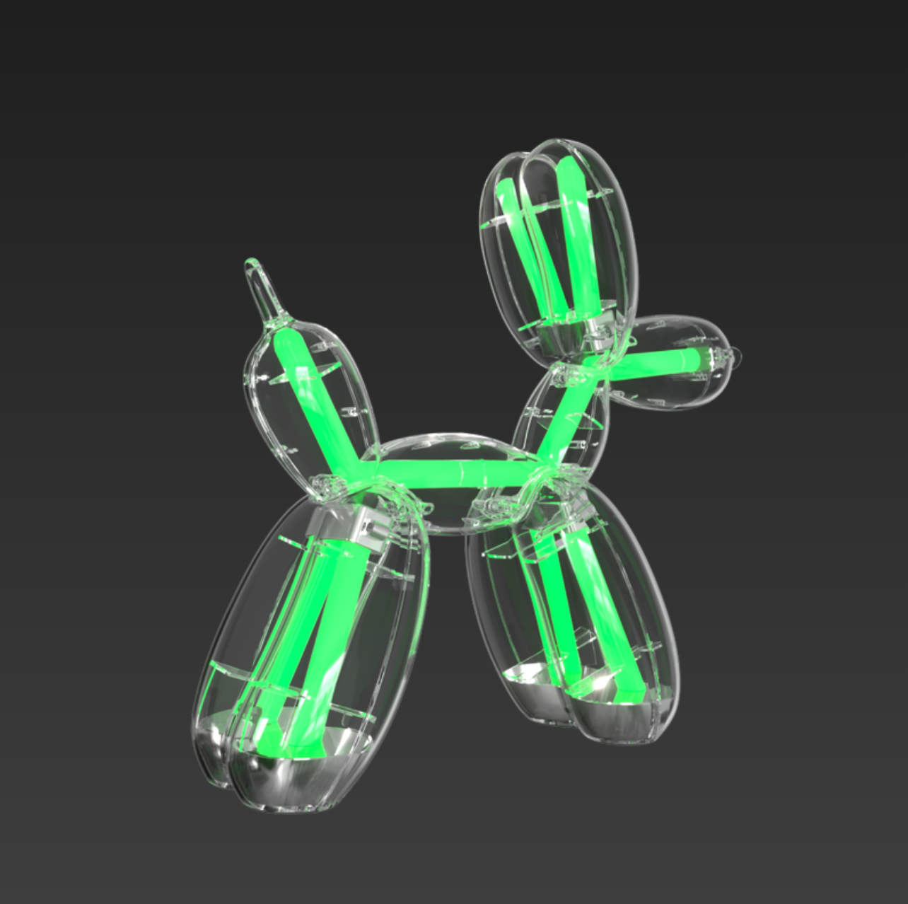 Balloon Dog Lamp by Jeff Koons x Lexon