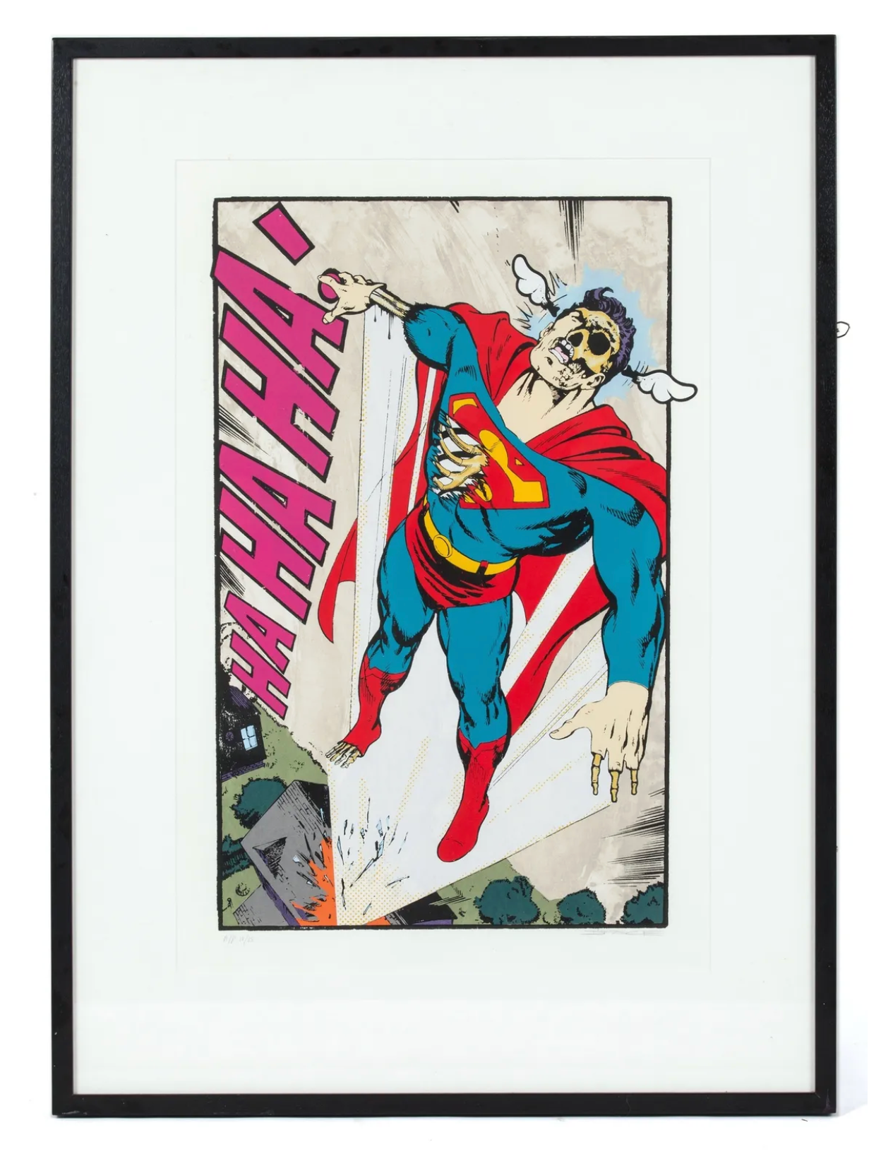 Superman HAHAHA (framed)