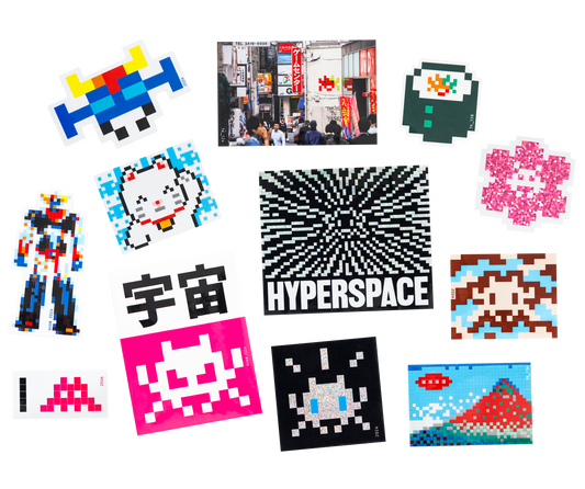Invader Hyperspace Stickers