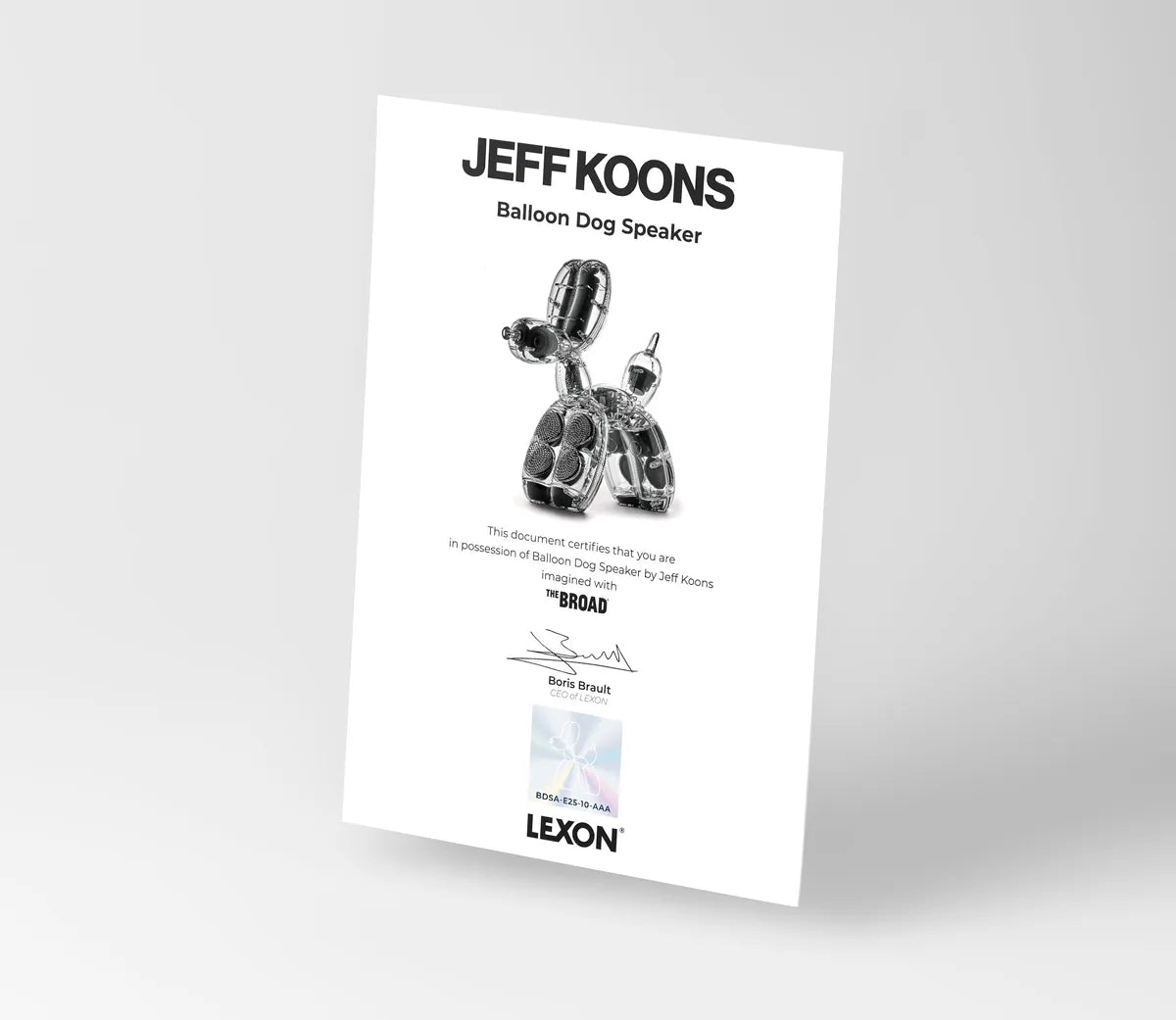 Balloon Dog Speaker by Jeff Koons x Lexon