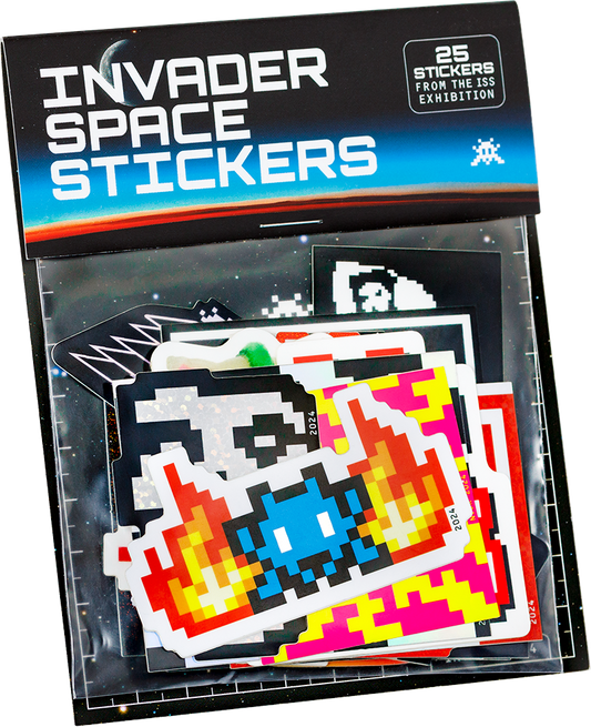 Invader Space Stickers