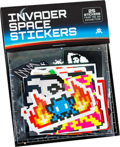 Invader Space Stickers