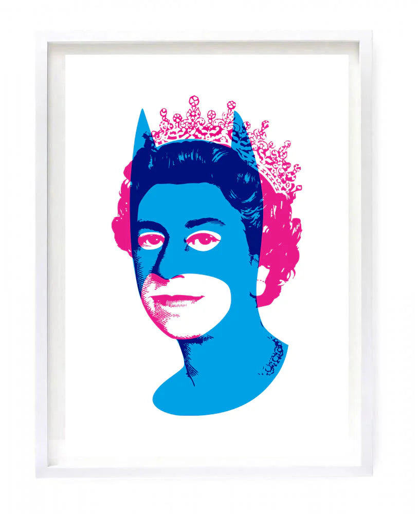 Rich Enough to be Batman - Pink and Blue Digital Print