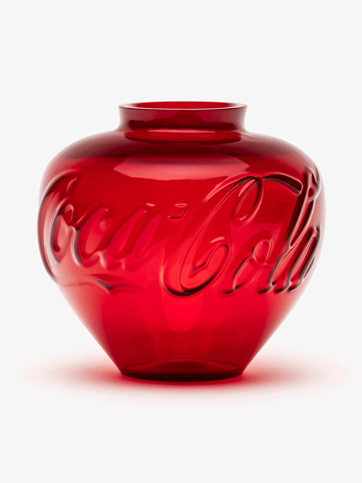 Coca Cola Glass Vase