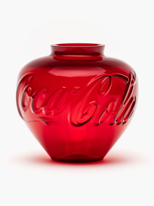 Coca Cola Glass Vase