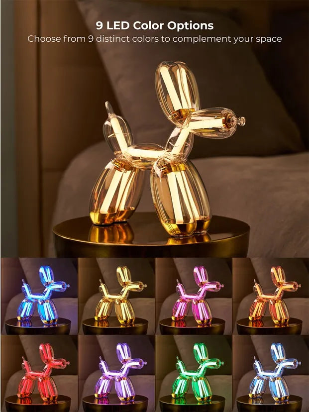 PRE-ORDER - GOLD Balloon Dog Lamp by Jeff Koons x Lexon (Chromatic Collection)
