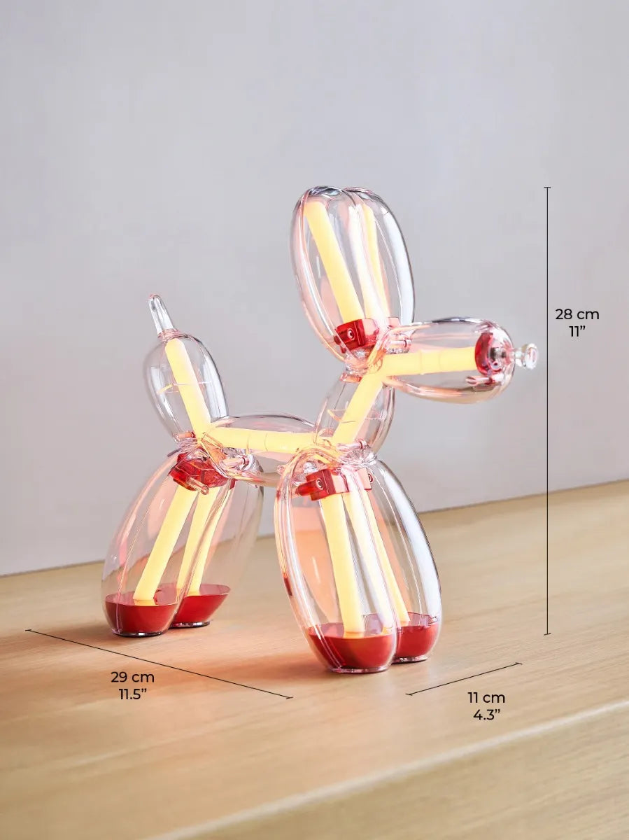 PRE-ORDER - RED Balloon Dog Lamp by Jeff Koons x Lexon (Chromatic Collection)