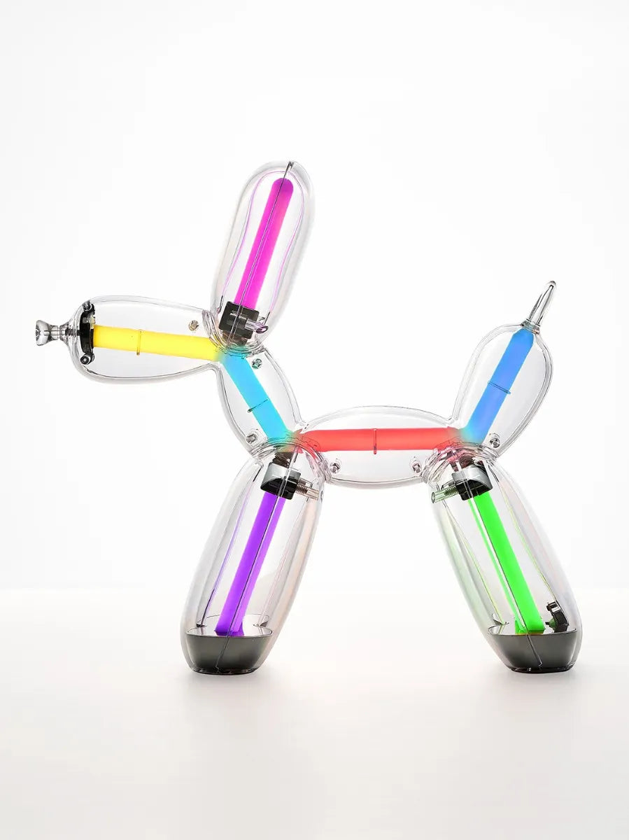 PRE-ORDER - PLATINUM Balloon Dog Lamp by Jeff Koons x Lexon (Chromatic Collection)